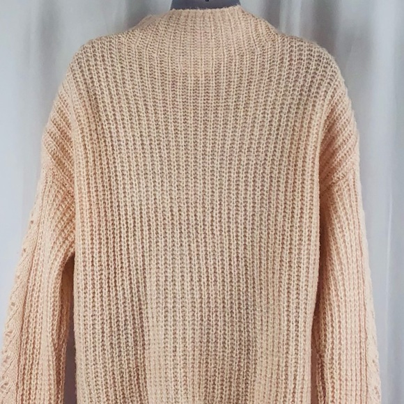 LC Lauren Conrad loose weave funnel neck pullover sweater S - Picture 8 of 14
